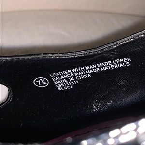 Black Spectator Mary Janes heels